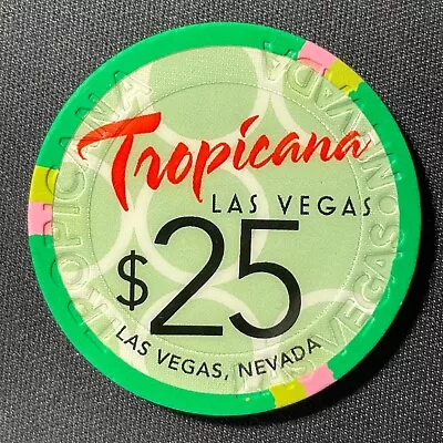 🌟🌈Tropicana Las Vegas $25 Casino Chip 2010 - Obsolete Closed 4/2/2024 • $54.49