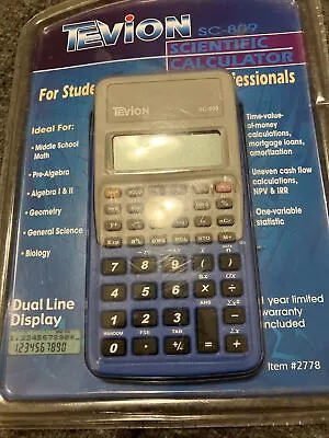 Tevion SC-809 Scientific Calculator For Students And Business Professionals 2778 • $23.94