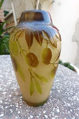 Vase Signed Gallé. Glass Pate. To Be Restored • £42.81