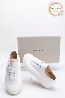 RRP€350 MARNI Canvas Sneakers US9 EU39 UK6 Logo Dipped Sole Made In Italy • £4.20