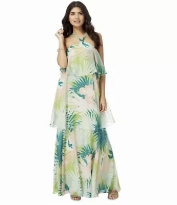 £30 • Buy BNWT Butterfly By Matthew Williamson Tropical Tiered Maxi Dress Sz 10, RRP £120