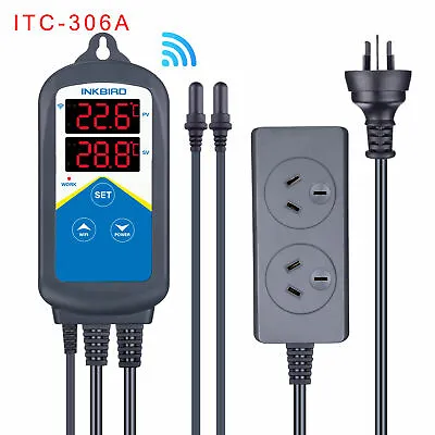 $69.99 • Buy INKBIRD Wifi Aquarium Thermostat Auto 306A Digital Heater Temperature Controller