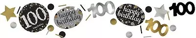 £1.69 • Buy Triple Pack Table Confetti Gold Black Silver Birthday Party Sprinkles Decoration