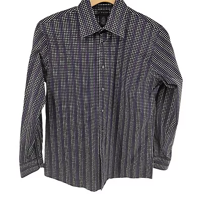 J.Ferrar Mens Modern Fit Plaid Large Long Sleeve  Shirt Button Front Multi Color • $15.26