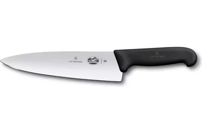 Victorinox Swiss Army 5.2063.20 8  Fibrox Straight Chef's Knife - Black • $16