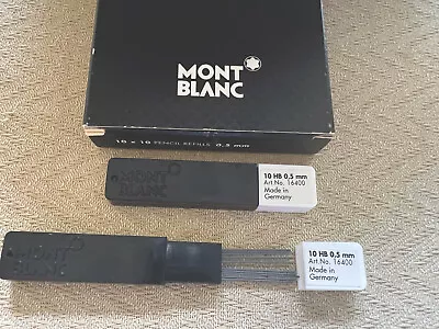 2 PACKS GENUINE MONTBLANC PENCIL LEAD Refills HB 0.5 Mm LOT/SET MADE IN GERMANY • $13.99