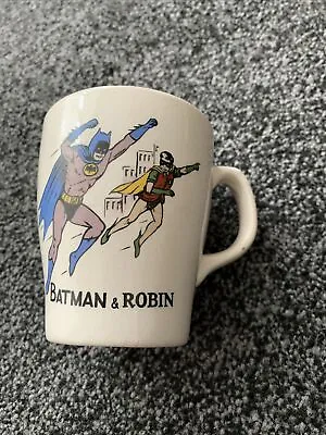 Vintage Batman And Robin Mug Cup 1966 DC Comics Washington Pottery • £12