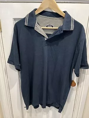 Land Rover Size LARGE Men’s Tshirt Polo Navy Blue • £4