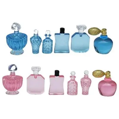 6x 1/12 Dollhouse Miniature Perfume Bottle Cologne Scent Accessories Decoration • $9.85