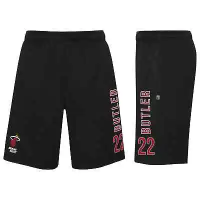 NBA Short Trousers JIMMY Butler Miami Heat Jump Ball Shorts Basketball Black • £37.87