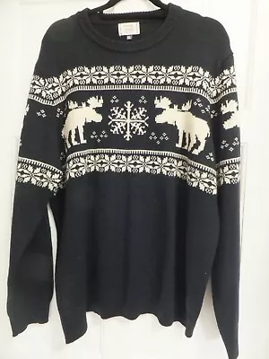 £2.99 • Buy George Casual Outfitters, Men's Jumper, Size XL,  Dark Navy, Winter, Christmas