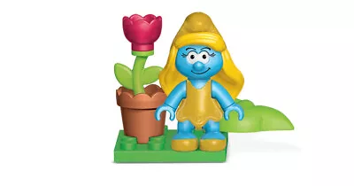 Smurfs Gold Smurfette Minifigure With Accesories Building Mega Blocks New Rare • $25