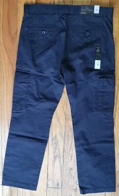 Men's Pants: Marc Anthony Cargo Pants Size 30 X 30 Color: Blue Slim Fit • $28.95