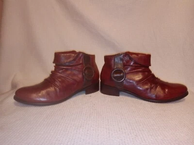 $16 • Buy Everybody By B Z MODA Black Leather Bromio Buckle Detail Ankle Boots Sz 6.5 Us