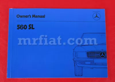 Mercedes 560 SL English Owner's Manual New • $106