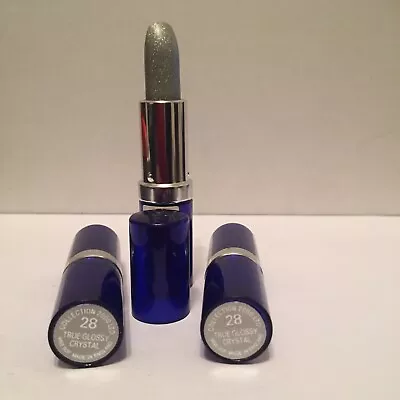 3 X COLLECTION 2000 TRUE GLOSSY CRYSTAL LIPSTICK No.28 • £5.45