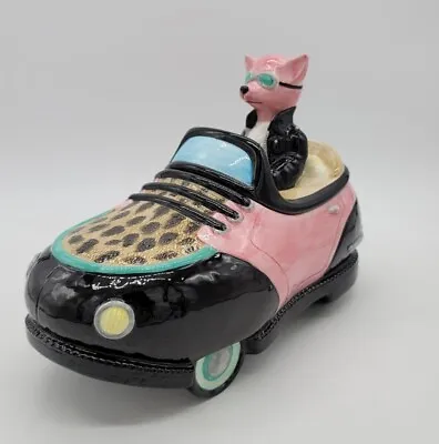 Vintage Pink Attitude CRUISIN' Shoe Car Spike Chihuahua Cookie Jar Vandor 1998 • $49.49