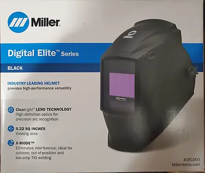 Miller 281000 Digital Elite Clear Light Lens Tech Welding Helmet • $324.99