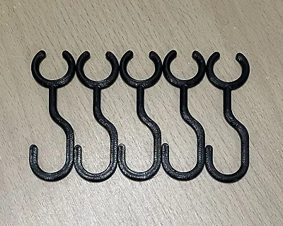 IKEA DUKTIG Childs Play Kitchen Extra Or Replacement Hooks (Set Of 5) - Black • £5.49