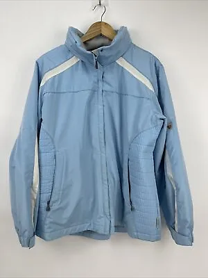 Pacific Trail Ski Hooded Lined Jacket Womens  Blue/White SZ 1X • $27