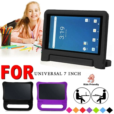 Universal Kids Shockproof Eva Foam Handle Stand Case Cover For 7  Inch Tablets • £7.99