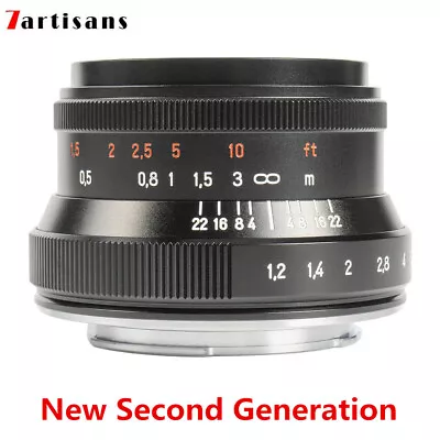 7artisans 35mm F1.2 II Large Aperture EF-M Lens For EF-M Mount M100 M5 M6 Camera • £142.80