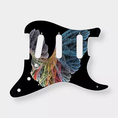£73.15 • Buy Fender Strat Custom Graphic Pickguard 8 11Hole Fractal Wings #8 Stormguitar