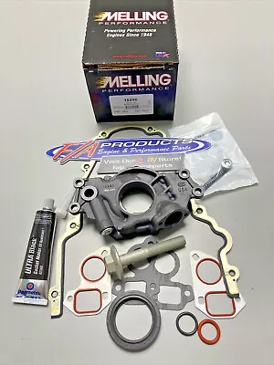 GM LS MELLING 10296 HIGH VOLUME Oil Pump Change Kit With Gaskets Balancer Bolt • $258