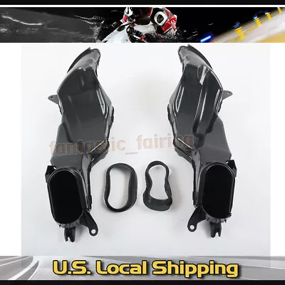 Black ABS Plastic Ram Air Intake Tube Duct Set For Suzuki GSXR 1000 2009-2016 K9 • $44.50