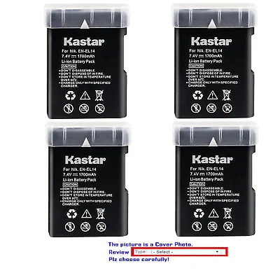 Kastar Replacement Battery For Nikon EN-EL14 Battery & Nikon D3100 DSLR Camera • $18.99