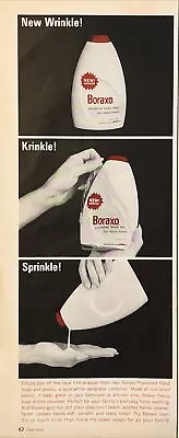 1965 Boraxo Powdered Hand Soap VTG 1960s 60s PRINT AD Wrinkle Krinkle Sprinkle! • $11.77