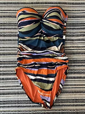 Anne Cole Strapless Bathing Suit Size 16 • £6.43