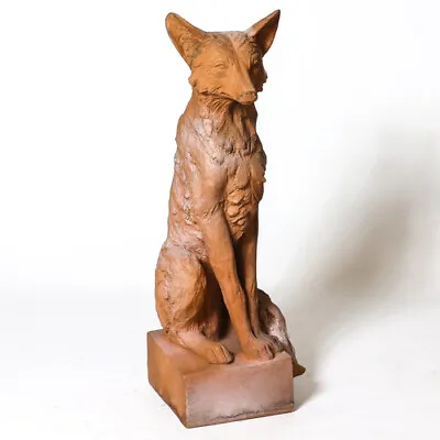 $184.95 • Buy Astute Fox Garden Statue Sculpture Handcrafted USA  10 W 9 D 29 H