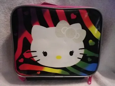 Sanrio Hello Kitty Insulated Vinyl Lunch Box 1976 2014  9 1/2  X 7 1/2  X 3  • $8.95