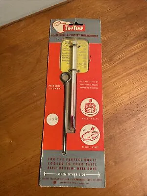 Vintage John L Chaney Tru Temp Roast Meat Thermometer & Skewer Original Box • $14.75