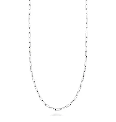 2MM Solid 925 Sterling Silver Italian Paperclip Rolo Link Chain Necklace 16 -24  • $14.99