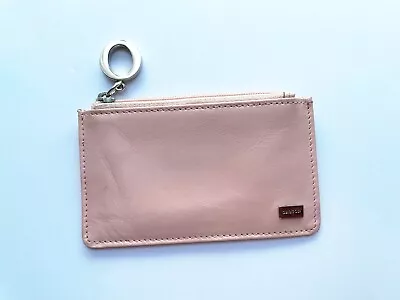 VINTAGE Genuine OROTON Pastel Pink Leather Coin Wallet/Purse • $19.95