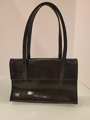 Monsac Soft Black Leather Shoulder Bag • $28.20