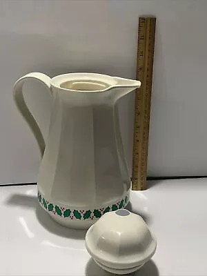 Thermos Coffee Tea Butler Christmas Holiday West Germany Vintage 1984 • $155