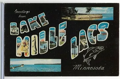 Large Lettervacationlandgreetings From Lake Mille Lacsmn • $2.99