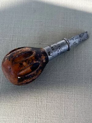 Vintage Miller Falls Pear Shaped Wooden Handle Slotted Stubby Screwdriver No 69 • $9.98