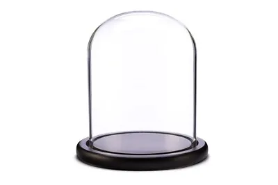 £19.90 • Buy Quality Large Glass Dome / Bell / Cloche With Wood Base (BLACK)
