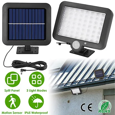 56 LED Solar Light Outside With Motion Detector Waterproof  120° Lighting Angle • $15.48