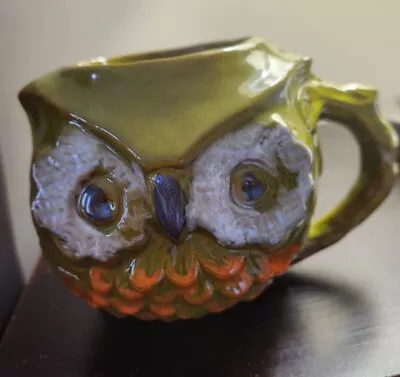 1969 Pacific Stoneware Owl Mug Signed B.Welch. EVC • $17.99