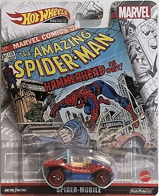 Hot Wheels 2022 Premium Marvel Series SPIDER-MOBILE Myers Manx Spiderman • $8.99