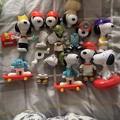 10x Snoopy McDonalds Toys Large Size 2000 • £10