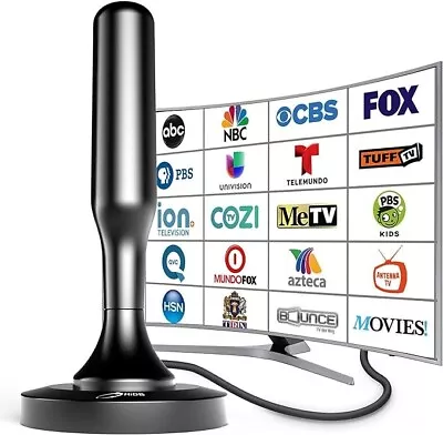 Open Box HIDB TV Antenna For Smart TV Indoor Strong Magnetic Base Indoor . • $10.63