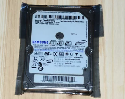 SAMSUNG 80GB 2.5  5400 RPM PATA/IDE 8MB Hard Disk Drive HM080HC HDD- • $10.84