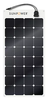 100 Watt Flexible Lightweight Solar Panel By Maxeon Sunpower 100W Made In France • $109