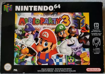 Mario Party 3 PAL Nintendo 64 - Box And Manual Included • £6.01